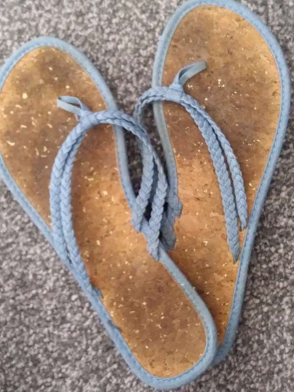well worn flip flops